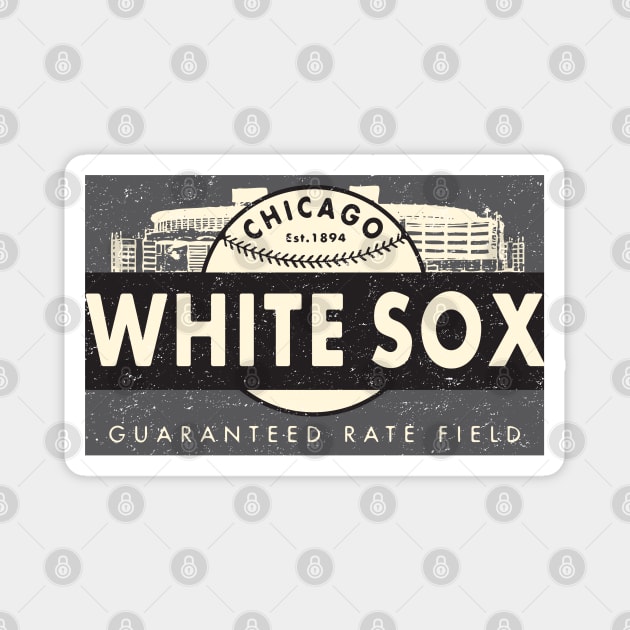 Chicago White Sox Banner by Buck Tee Magnet by Buck Tee