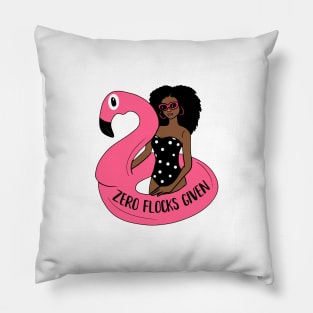 Zero Flocks Flamingo Given, Funny Love Flamingos Pillow