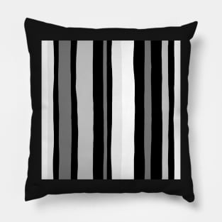 Striped black and white pattern Pillow