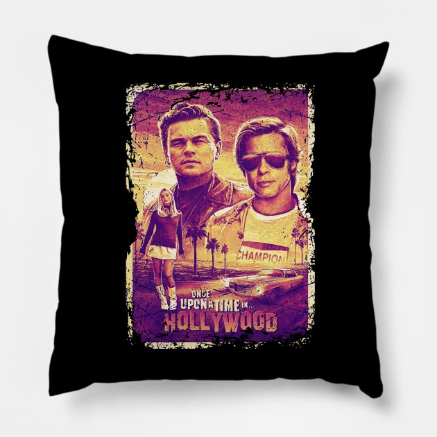 Retro Art Upon Comedy Drama Film Pillow by WholesomeFood