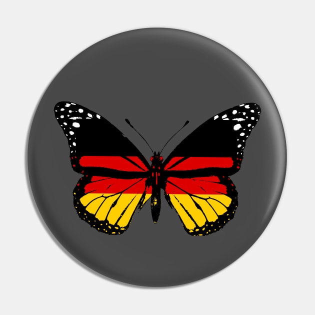 Germany Flag of Monarch Butterfly To Celebrate German Day (Support Team German) Pin by Mochabonk