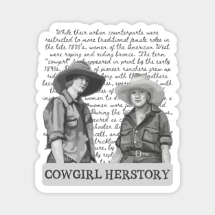 Cowgirl Herstory Magnet