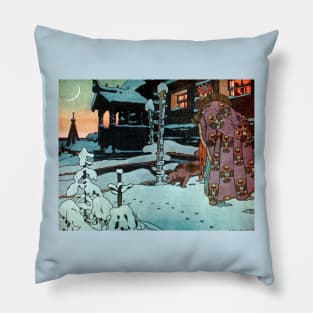 Tsar Saltan at the Window - Ivan Bilibin Pillow