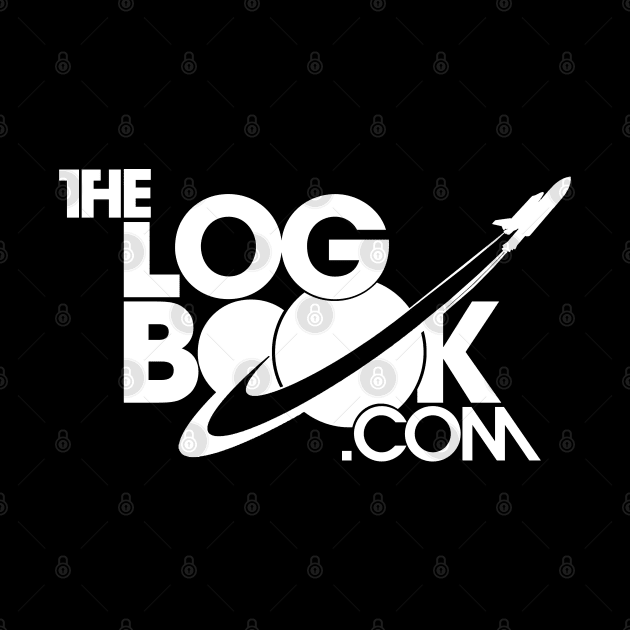 theLogBook.com New Logo in white - Shuttle by thelogbook