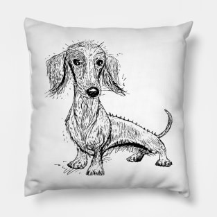 Cute dachshund Pillow