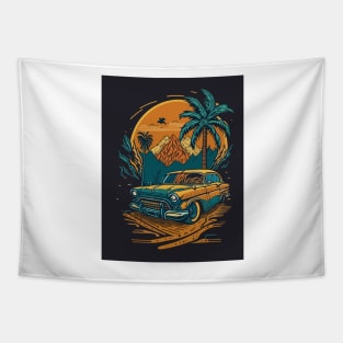 sunset art design Tapestry