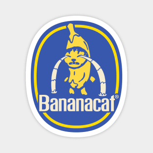 Banana Cat Meme | Sad | Banana Brand Sticker Magnet