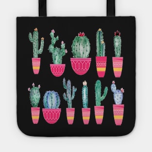 Cute Cactus Stickers Tote