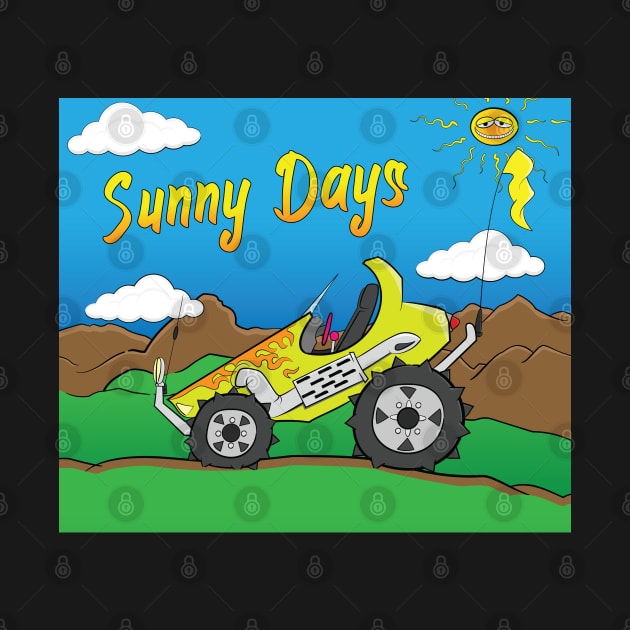 Sunny Days Yellow Offroad 4x4 Rock Crawler Truck by Dad n Son Designs