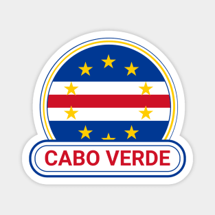 Cabo Verde Country Badge - Cabo Verde Flag Magnet