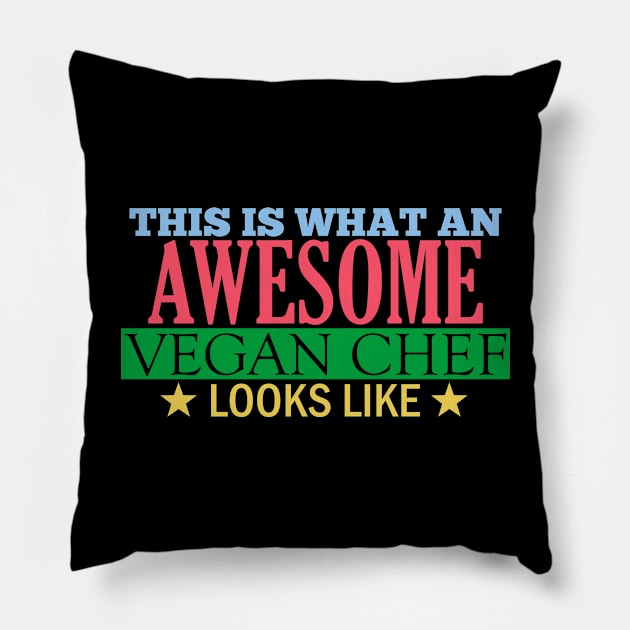 Awesome Vegan Chef Pillow by giovanniiiii