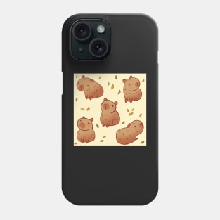 Capybara illustration pattern Phone Case