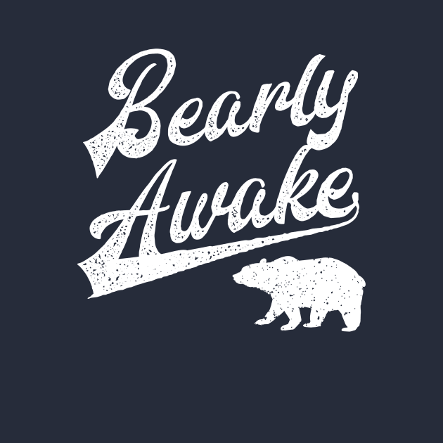 Funny Sleep deprived Christmas Pajamas Bear T-Shirt for Bear Lovers by teemaniac
