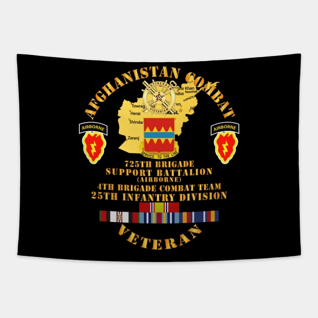 Afghanistan - Vet - 725TH Bde sPT Bn Abn  - 4th BCT 25th ID w AFGHAN SVC Tapestry by twix123844
