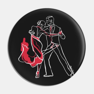 Single Line - Tango (White) Pin