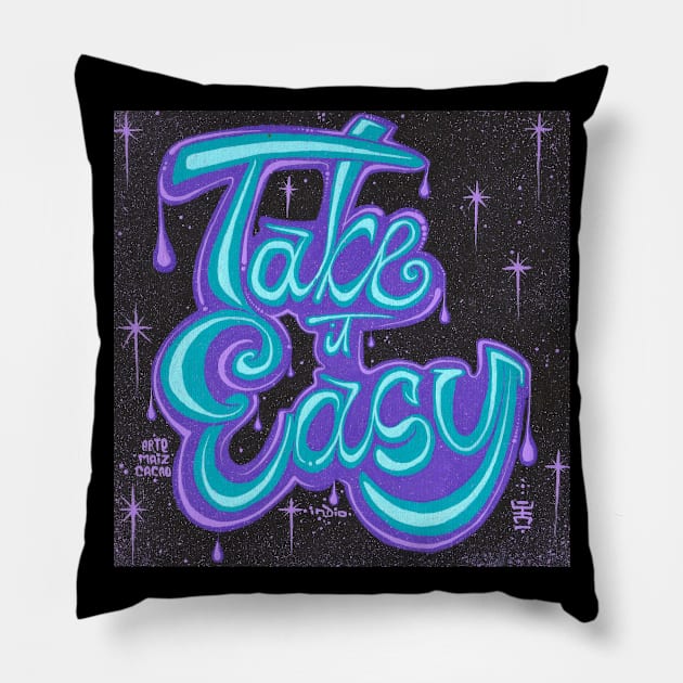 Take it Easy Pillow by auliasandra