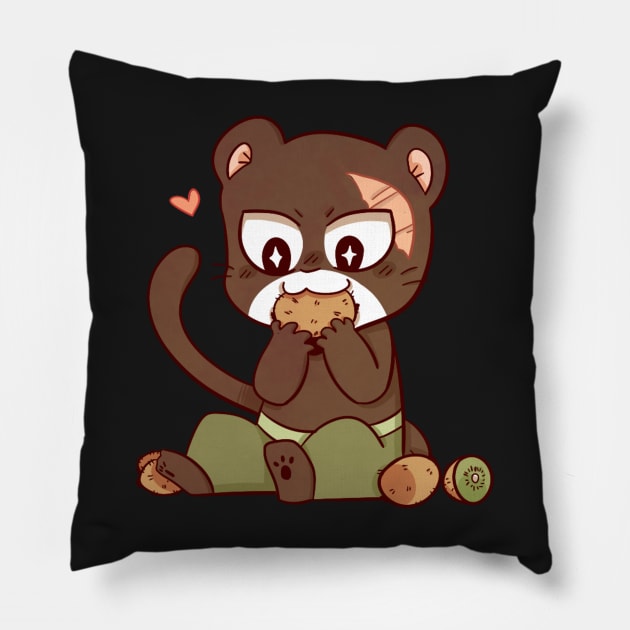 Pantherlily sticker Pillow by Dragnoodles