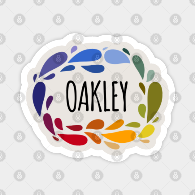 Oakley Name Cute Colorful Gift Named Oakley - Oakley - Magnet | TeePublic