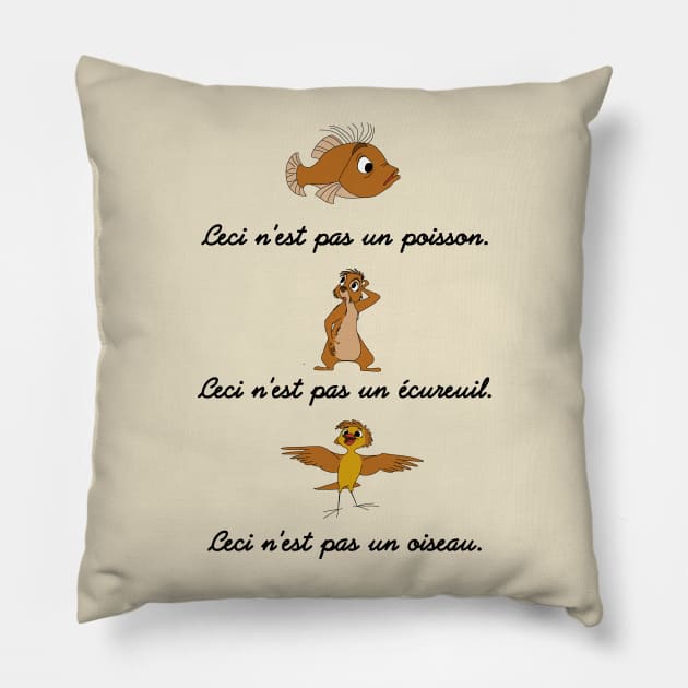 Ceci n'est pas... Wart Pillow by LanfaTees