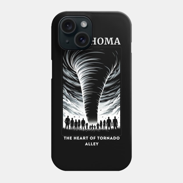 OKLAHOMA THE HEART OF TORNADO ALLEY Phone Case by GP SHOP