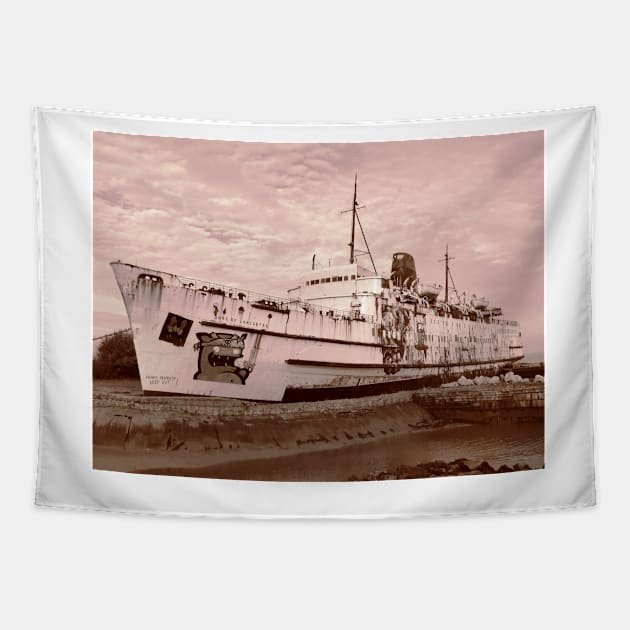 TSS Duke Of Lancaster #2 Tapestry by acespace