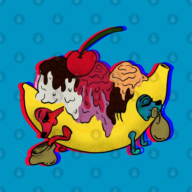 Trippy Banana Split by theartBinn