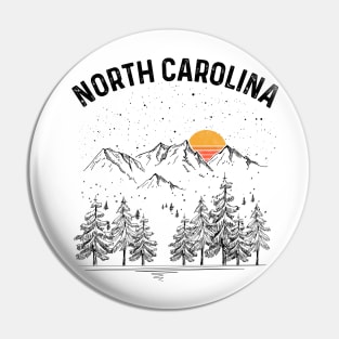 North Carolina State Vintage Retro Pin