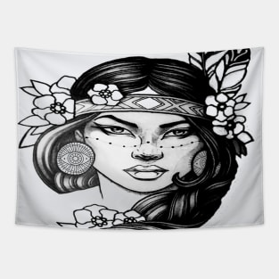 indie power girl Tapestry