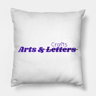 Arts & Crafts (letters) Pillow