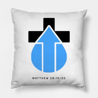 Baptism Cross Arrow Pillow