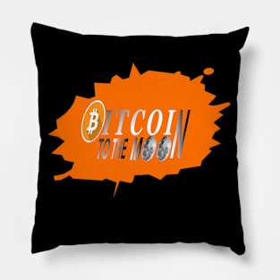 BITCOIN TO THE MOON Pillow