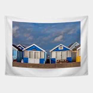 Beach Huts Hengistbury Head Dorset England UK Tapestry