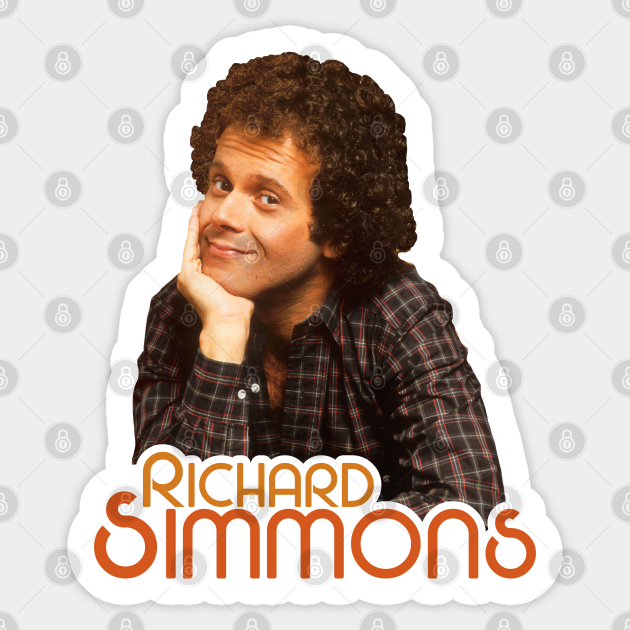 Young Richard Simmons ))(( Retro Fitness Icon Design - Richard Simmons - Sticker