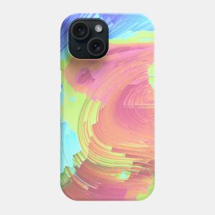 Rainbow Tie Dye Wave Digital Edit Hippy Phone Case