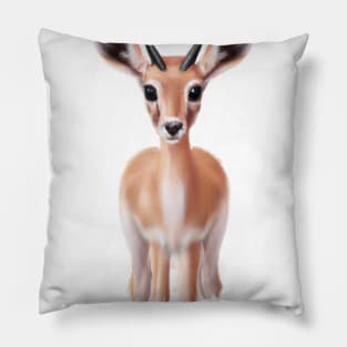 Cute Impala Drawing Pillow