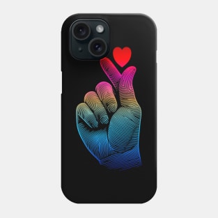 Heart Hand Sign RBG Phone Case