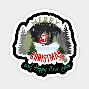 Santa Clus on Christmas night Magnet