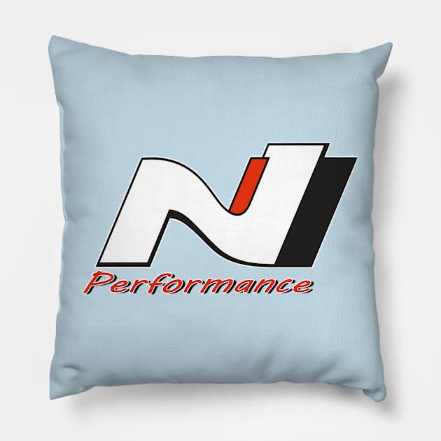 N Performance (Smaller) red Pillow by CarEnthusast