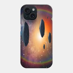 UFO in space Phone Case