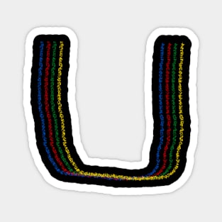 The letter U! Magnet