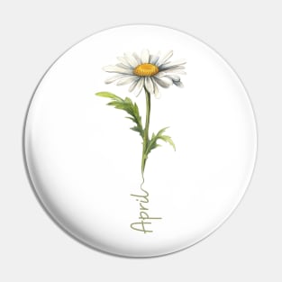 Daisy - Birth Month Flower for April Pin