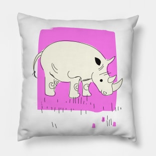 Vintage Rhino Pillow