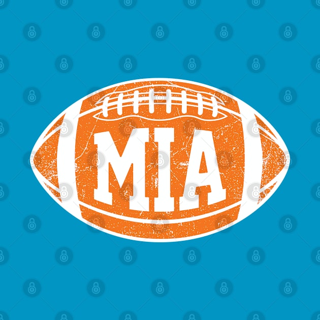 MIA Retro Football - Teal by KFig21