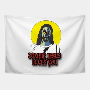 Zombie Jesus Loves You Tapestry