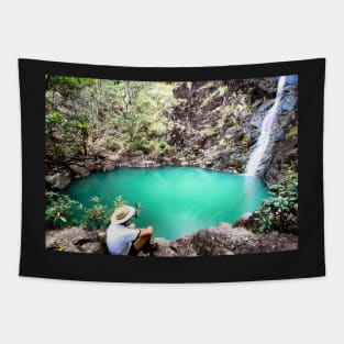 Hidden Waterfall Pool Tapestry