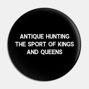 Antique Hunting The Sport of Kings and Queens Pin