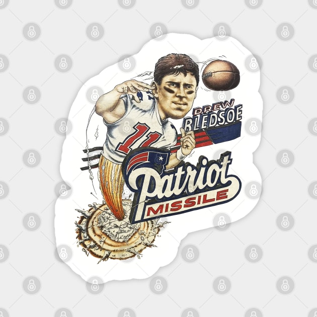 Drew Bledsoe - Patriot Missile - New England Patriots Magnet by nicklower