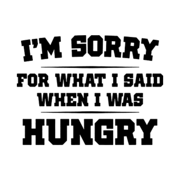 i m sorry for