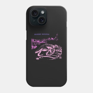 MYSTERY MONSTER pink dinosaur lizard reptile Phone Case