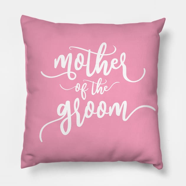 Simple Mother of the Groom Wedding Calligraphy Pillow by Jasmine Anderson